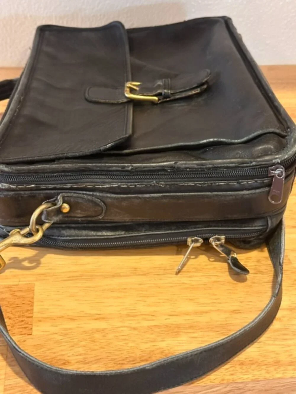 Coach | Vintage Leather Laptop Attache Briefcase Satchel Bag Black